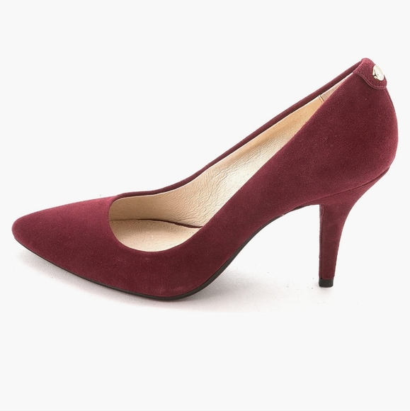 Michael Kors - Merlot Suede Flex High Pumps - Size 10 - Picture 2 of 6